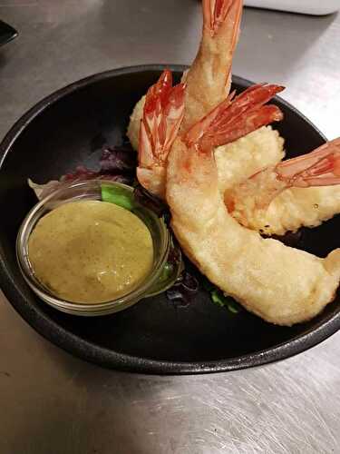 Tempura de gambas