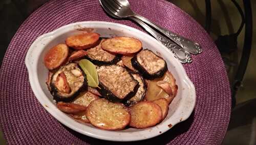 Aubergines et pommes de terre au four