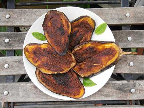 Aubergines rôties au paprika, merci Rose Citron!!