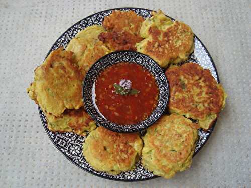 Beignets de courgette au curry ultra rapides