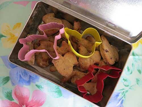 Biscuits de Pâques, à la banane et aux pépites de chocolat