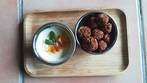 Boulettes de (fausse) viande à l'indienne