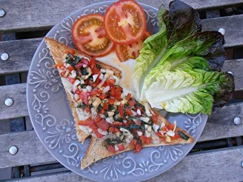 Bruschetta aux légumes croquants