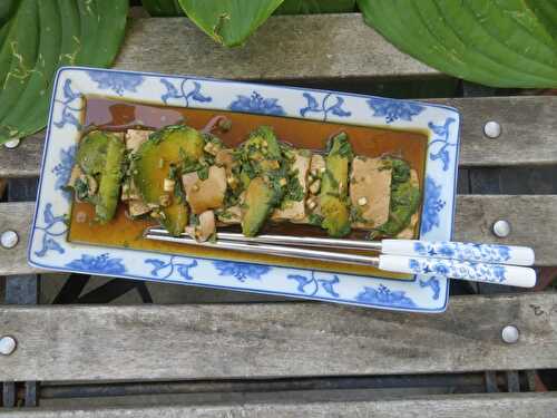 Carpaccio d'avocat et de tofu façon thaï