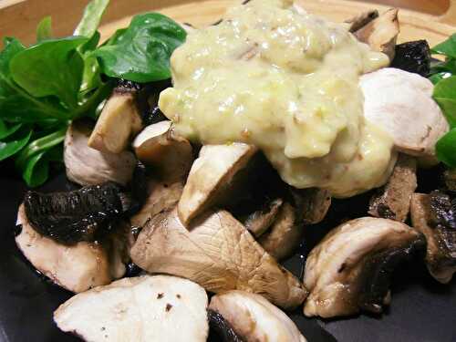 Champignons à la sauce avocat-banane