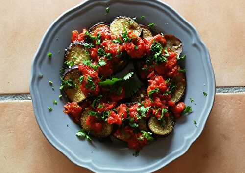 Chaud-froid d'aubergines et tomates