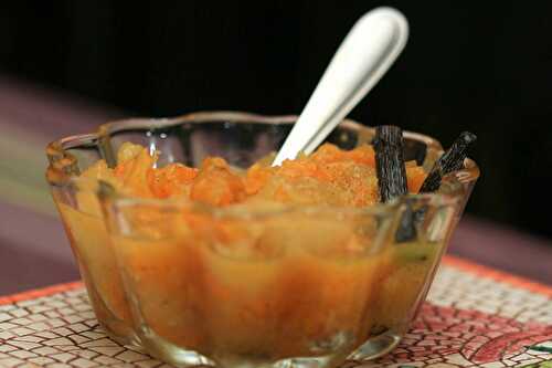 Compote poire - orange - vanille