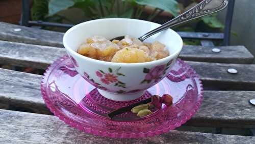 Compote poire -vanille- cardamome