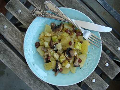 Courgettes, pommes de terre et champignons façon tajine