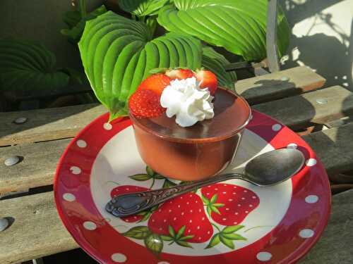 Crème fondante chocolat- fraise