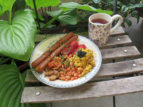 Full English breakfast vegan