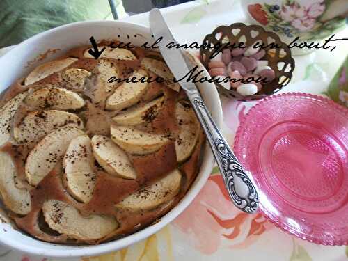 Gâteau moelleux pommes - vanille