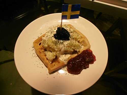 Gaufre salée façon suédoise