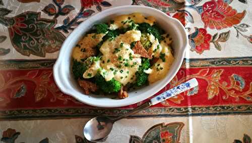 Gratin de faux poulet et vrai brocoli :)