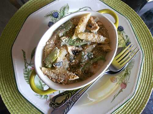 Gratin de pâtes aux légumes