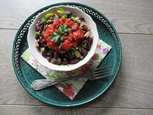 Haricots rouges en salade