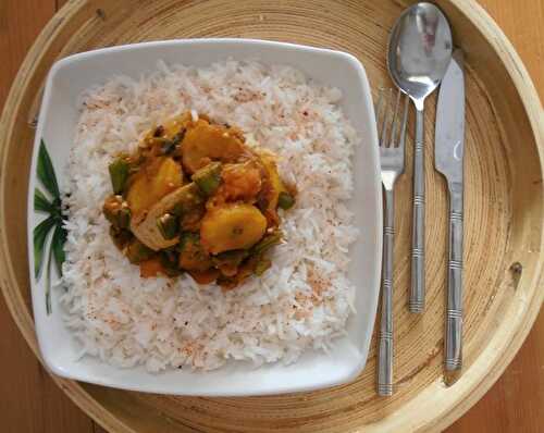 Légumes et tofu à l'africaine