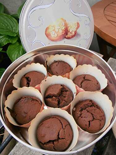 Muffins cacao - noix - gingembre