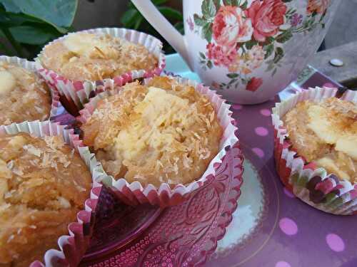 Muffins noix de coco & chocolat blanc