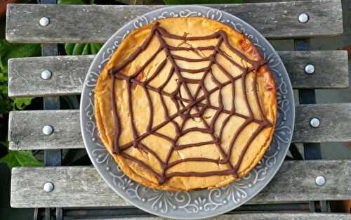 (No) cheese cake d'Halloween: citrouille, épices, et toile d'araignée