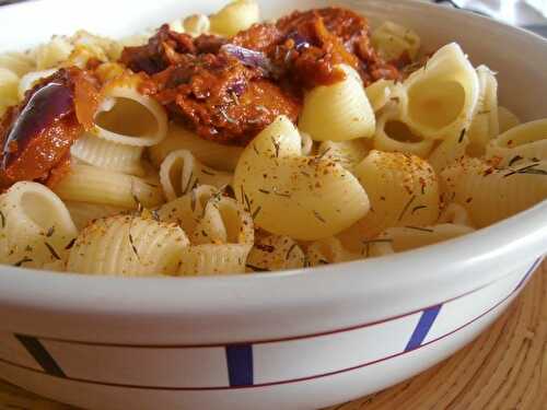 Pâtes au chorizo et au piment d'Espelette