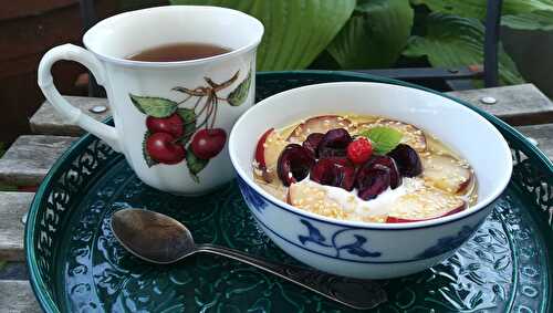 Petit déjeuner aux fruits d'été