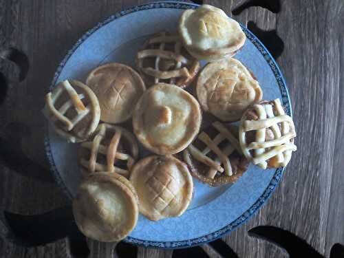 Petites tourtes pomme - poire - cannelle