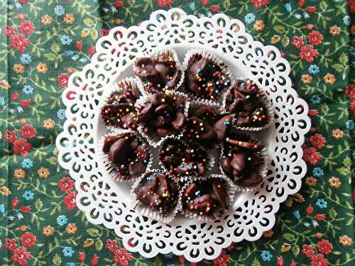Petits rochers surprise au chocolat - La Valkyrie Végétarienne
