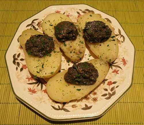 Pommes de terre à la purée de champignons