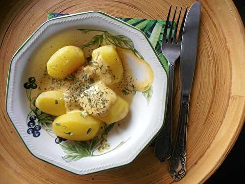 Pommes de terre à la sauce moutarde & safran