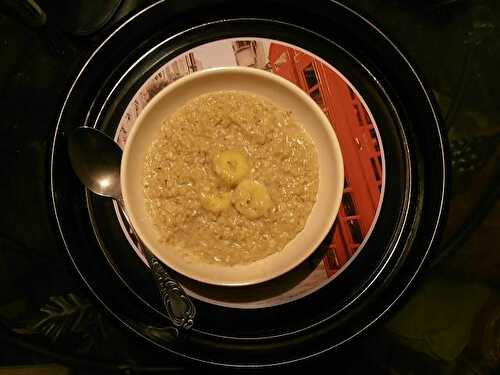 Porridge noisette-banane
