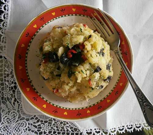 Purée basque aux olives et au piment