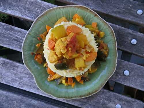 Riz aux légumes au curry