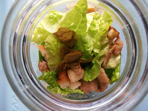 Salade Caesar... in a jar*