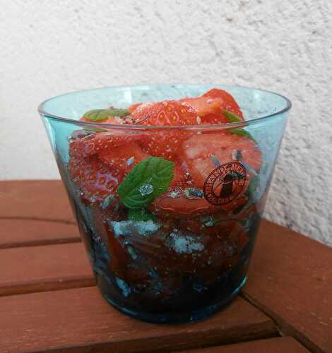 Salade de fraises menthe- lavande