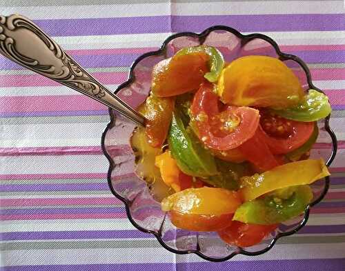 Salade de tomates anciennes