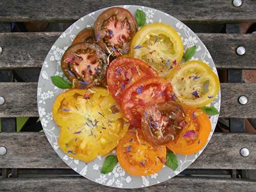 Salade de tomates mais un peu jolie quoi...