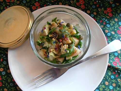 Salade pomme avocat roquette