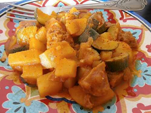 Seitan et légumes à l'orientale