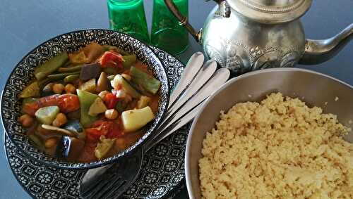 Semoule de couscous aux légumes et citron confit