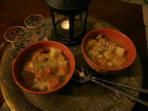 Soupe arabe aux pois chiches