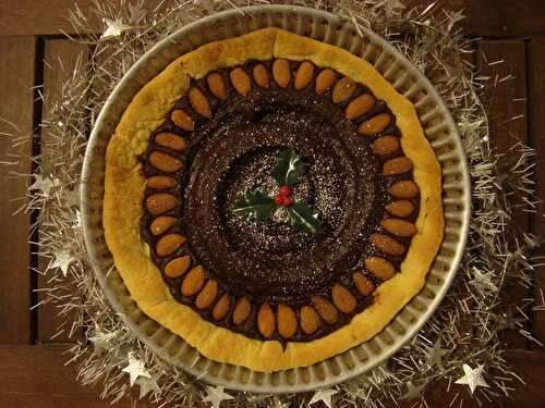 Tarte amande et chocolat