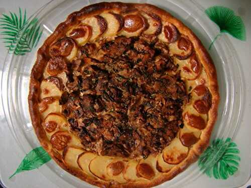 Tarte pomme de terre & champignons