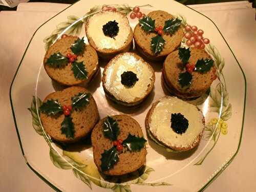 Toasts de Noël tricolores