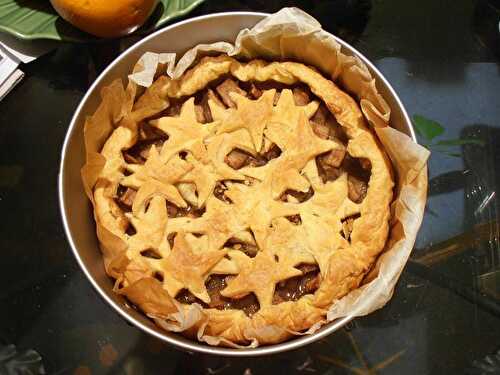 Tourte étoilée aux pommes