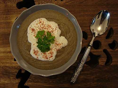 Velouté de champignons et pomme de terre à la crème