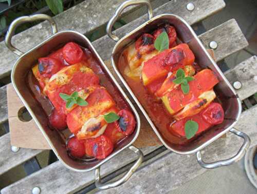 Polenta au four (tomate -mozzarella) - La Valkyrie Végétarienne