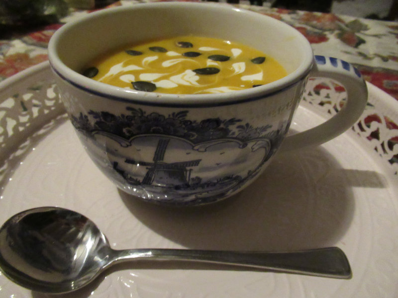 Soupe onctueuse butternut - pomme de terre