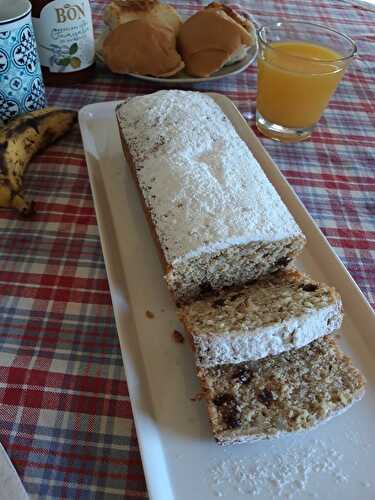 Gâteau banane et flocons d'avoine (recette sans gluten)