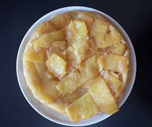 Tarte tatin Piña Colada (ananas et lait de coco)